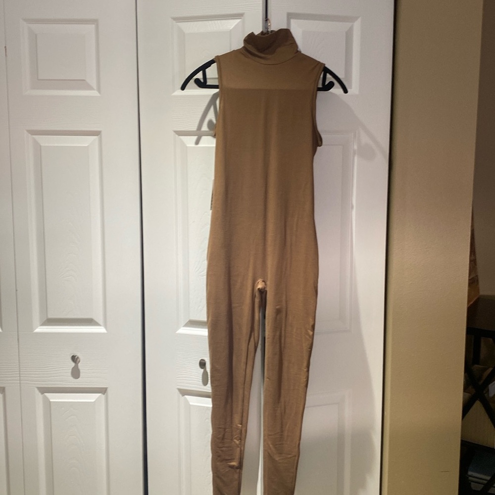 Bumpsuit, The Stevie, small, mocha, new with tags
